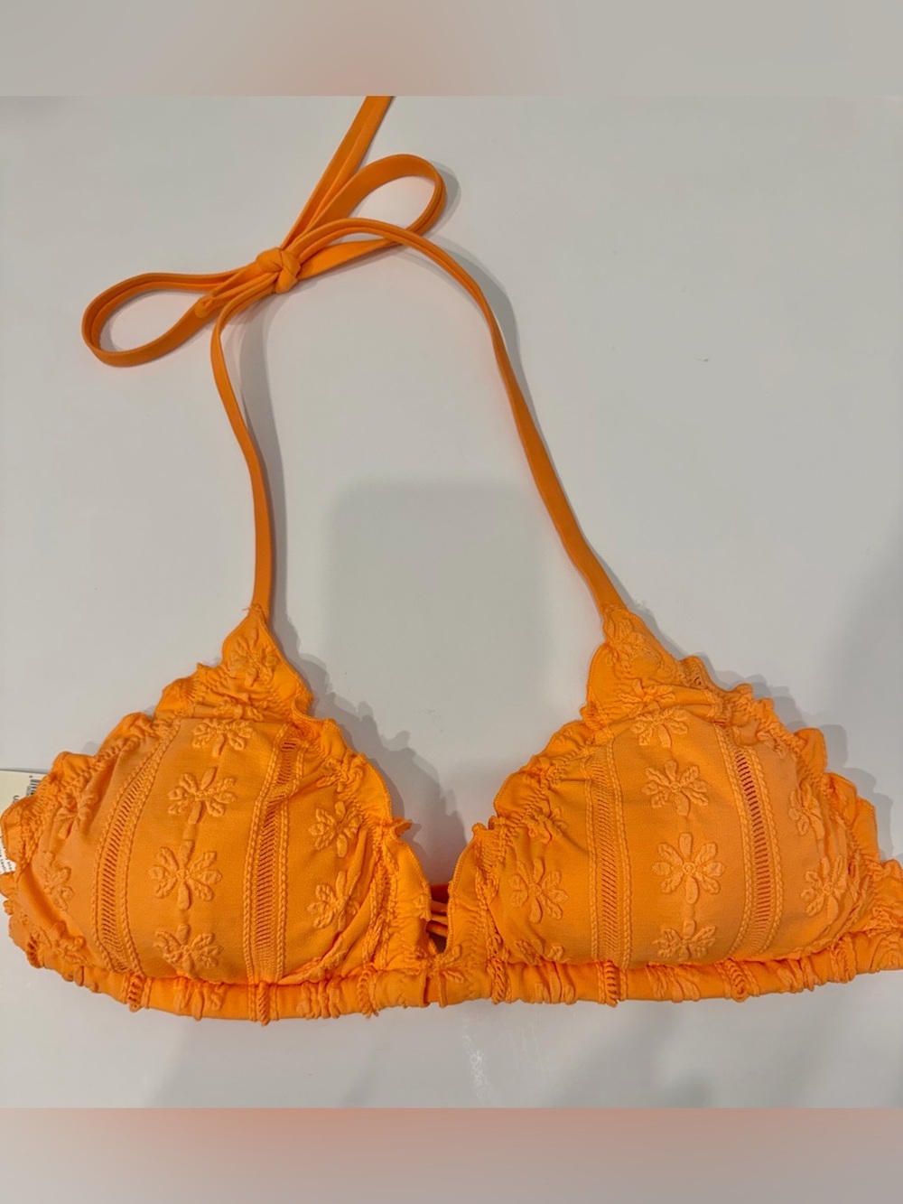 NWT AERIE Crochet Bikini Triangle Top